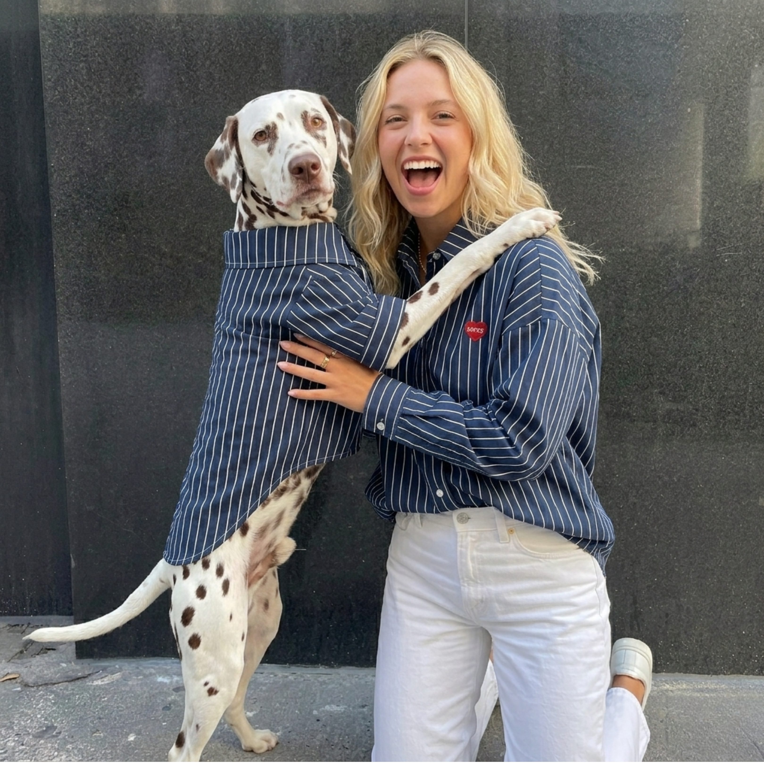 Todd Shirt Pet in Navy