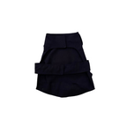 Black layered skirt on a white background