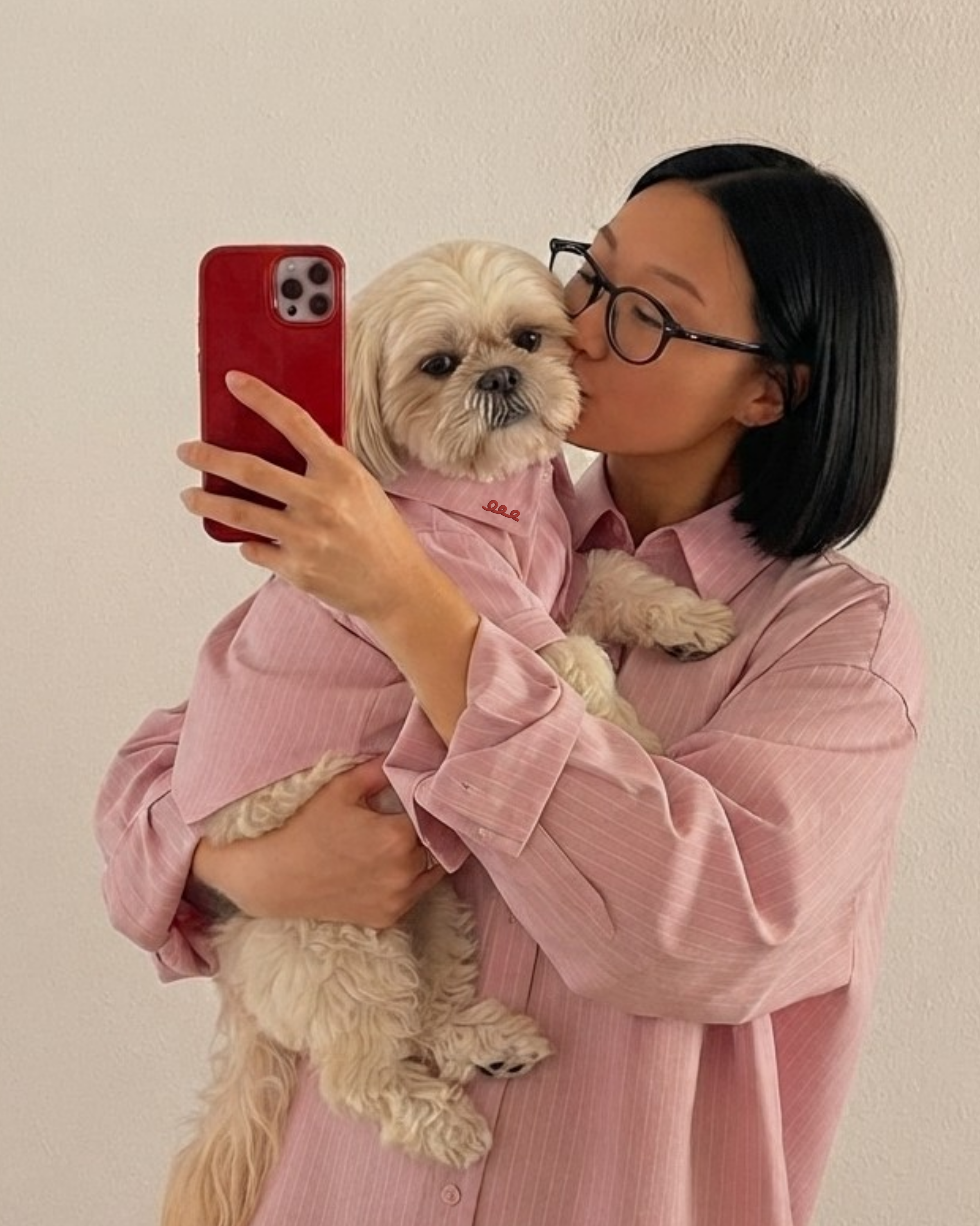 Maddox Shirt Pet in Pink