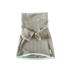 Knitted pet sweater on a white background