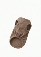 Brown dog sweater on a white background