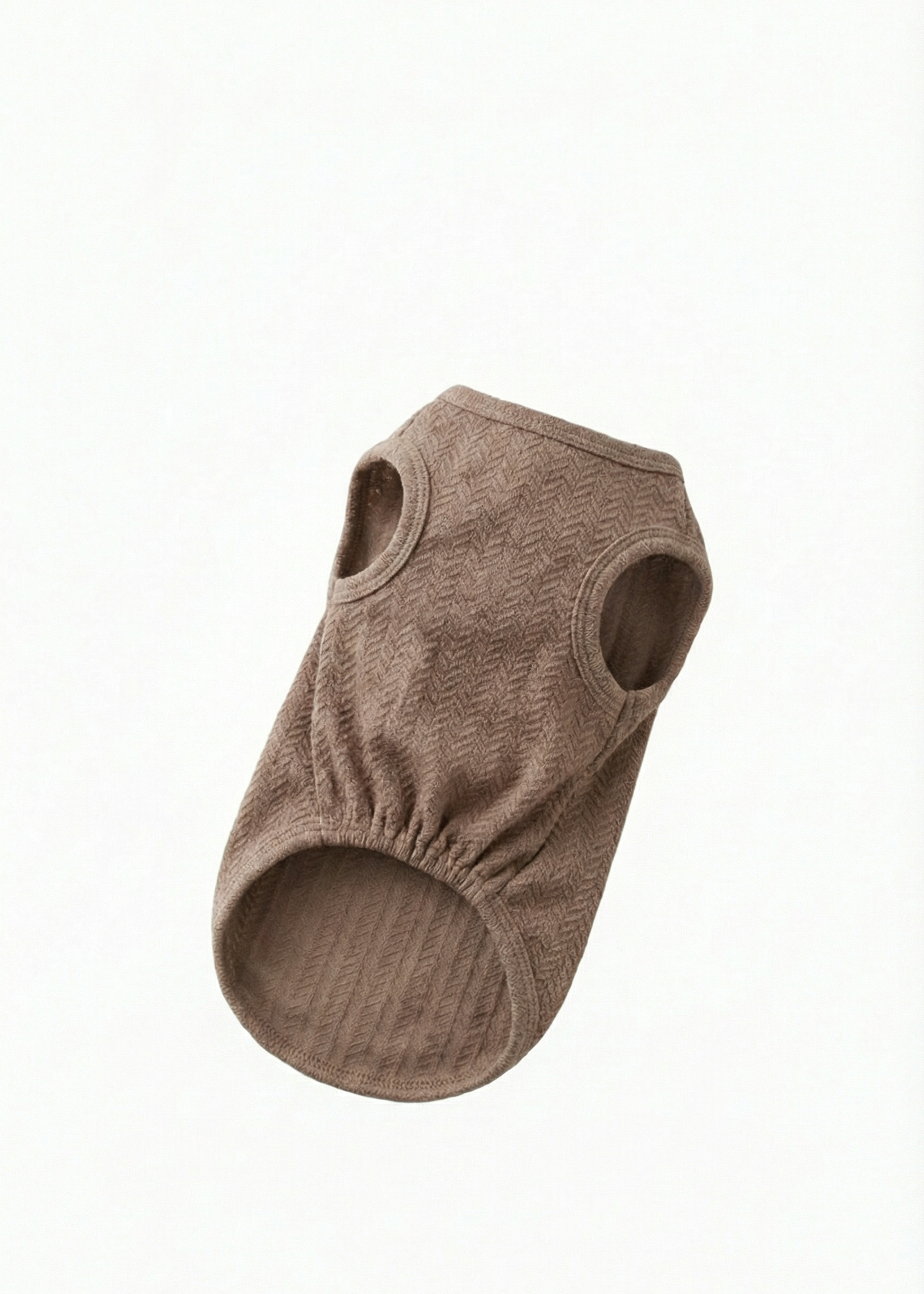 Brown dog sweater on a white background