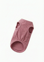 Pink dog sweater on a white background